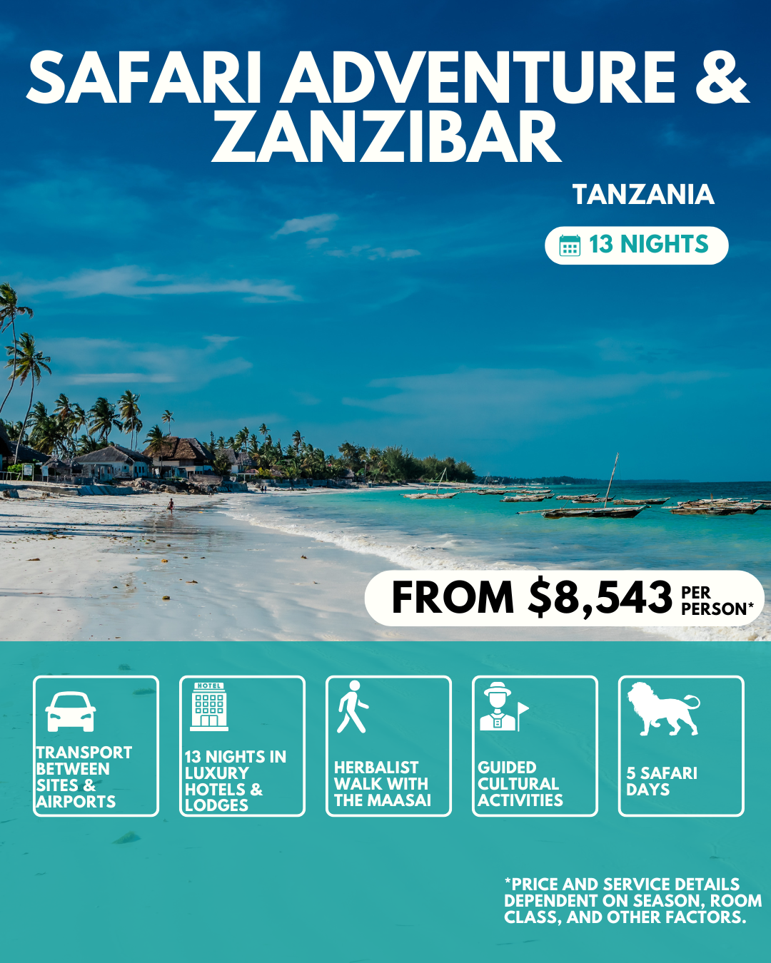 14 Day Safari & Zanzibar