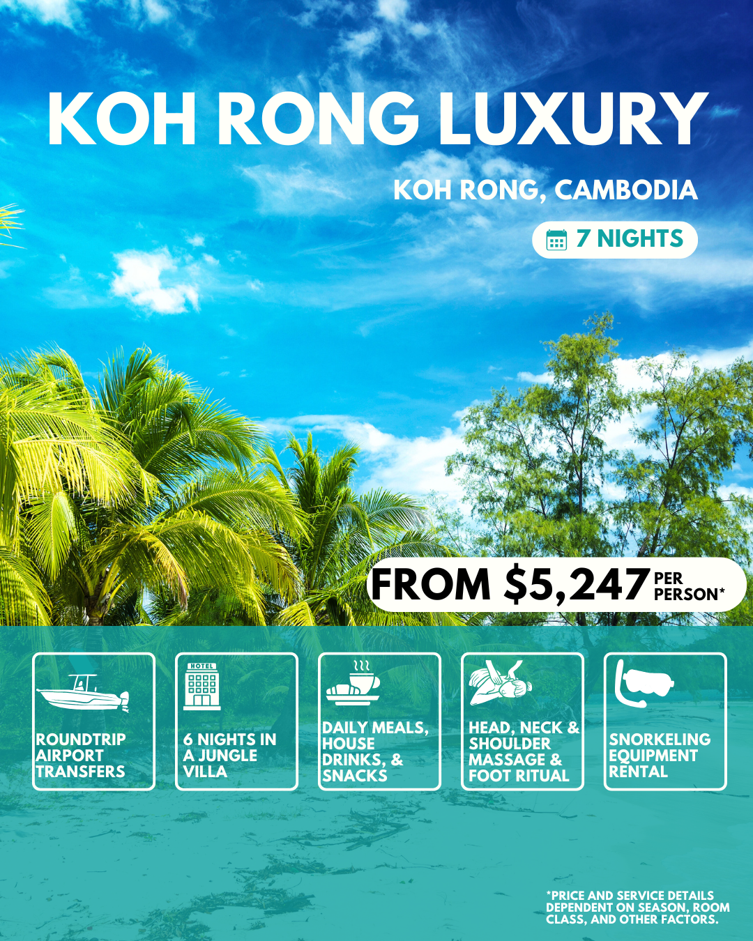 7 Day Koh Rong Luxury