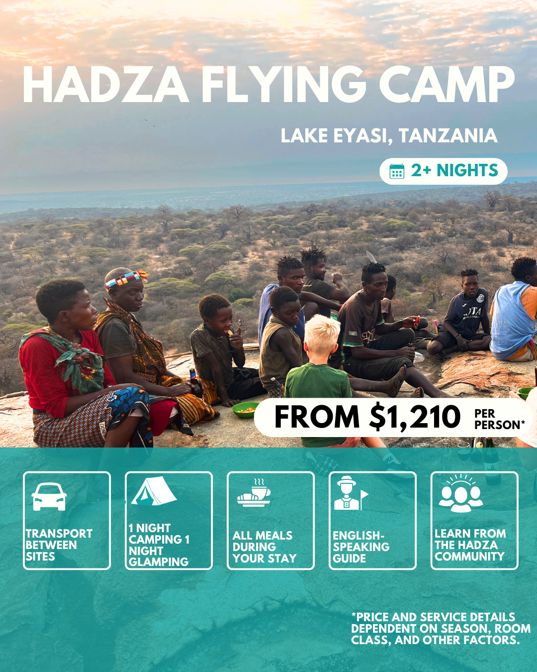 2+ Day Hadza Flying Camp