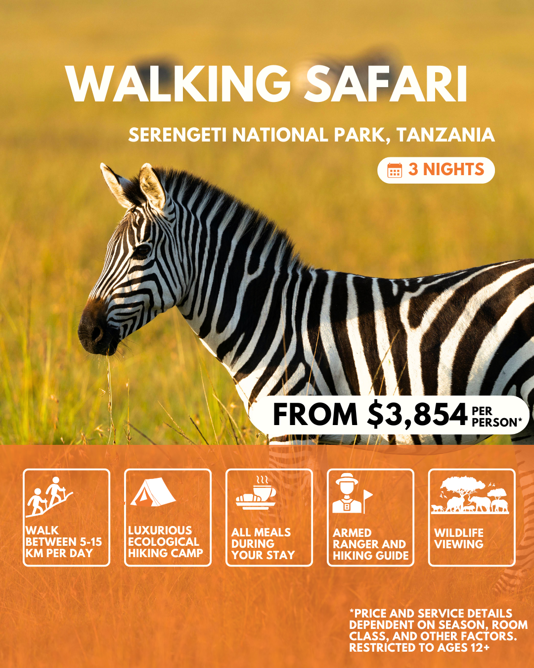 4 Day Tanzania Walking Safari
