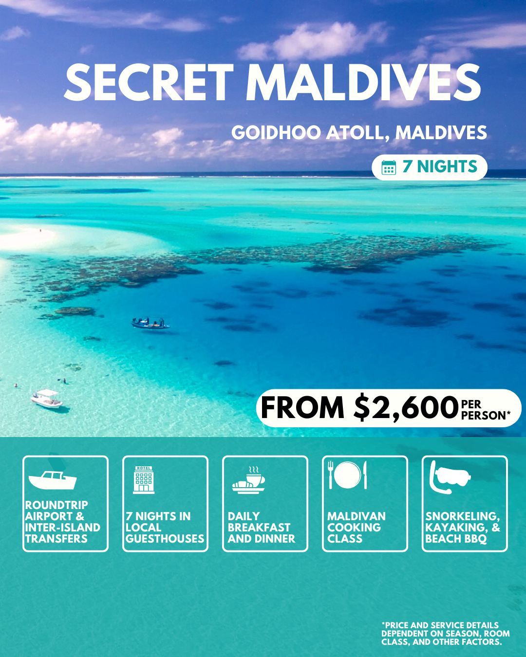 8 Day Secret Maldives